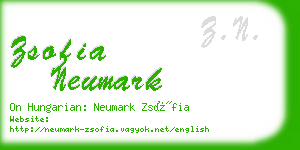 zsofia neumark business card